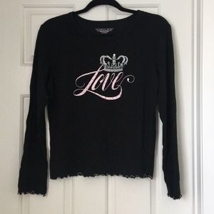 Victoria’s Secret Love PJ Top Size L